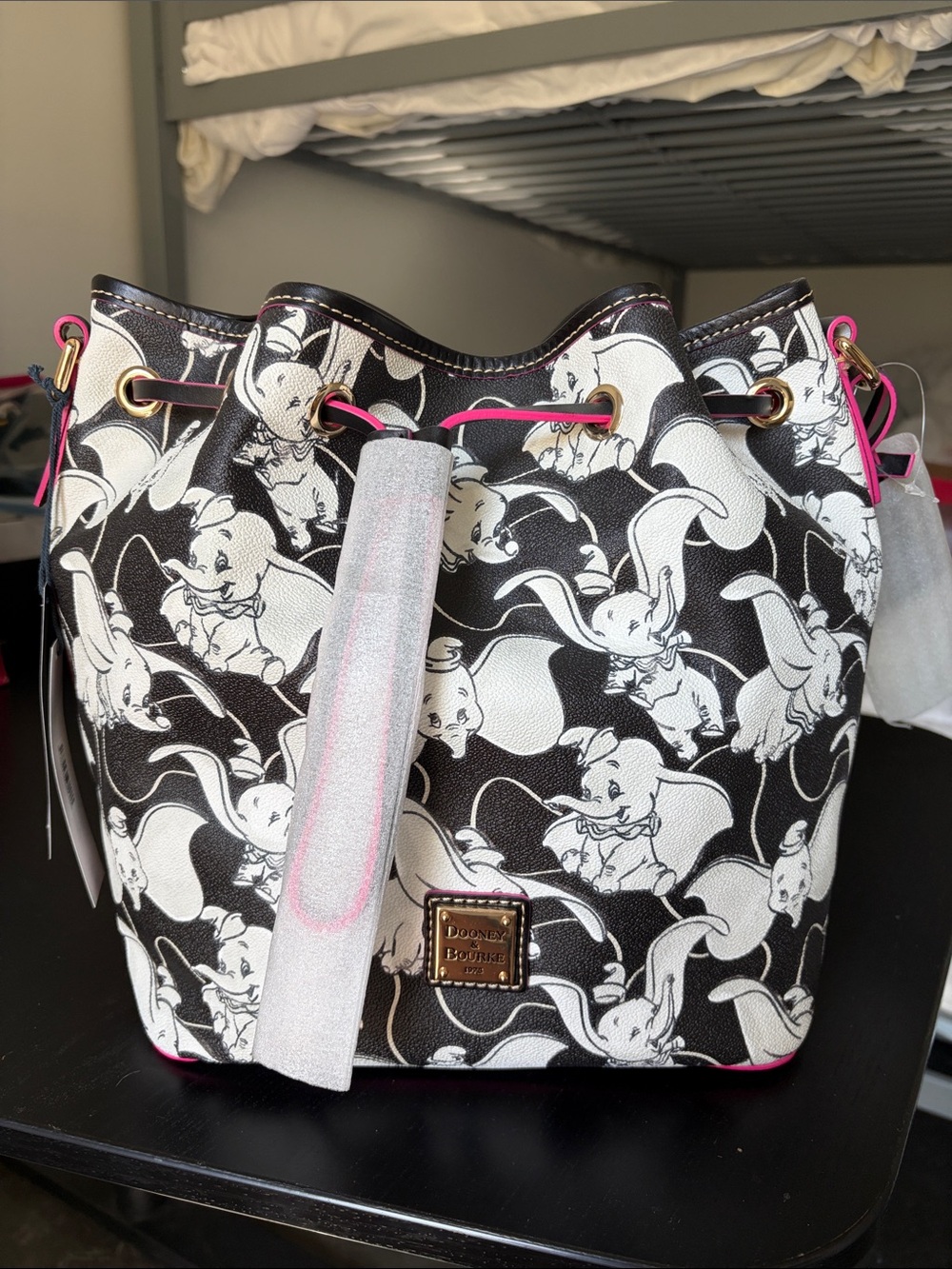 Disney Parks Dumbo Drawstring Cinch Bag by Dooney & Bourke, released April 2022